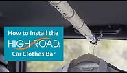 High Road Car Clothes Bar for Moving, Road Trips and College Transport