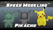 Speed Modeling Pikachu in Maya