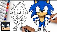 How To Draw Sonic the Hedgehog | Sonic Boom