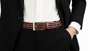 Leather Braided Woven belts for Men Casual Jeans Dress