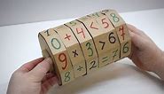Intellectual puzzle cube math Educational toy from cardboard