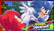 SONIC VS KNUCKLES! - Movie Sonic & Movie Knuckles Play Sonic Smackdown!!