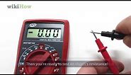 How to Use an Ohmmeter