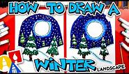 How To Draw A Winter Landscape