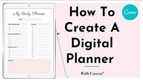 How to Easily Create a Digital Planner | Canva Tutorial | Fillable PDF