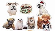 Customized Personalized Pet and Portrait Photo Pillows, Permanent Companion, Exclusive and Unique Keepsake, Creative Gift, Cute and Lifelike Home Decor,Muti-Sized (16 inches)
