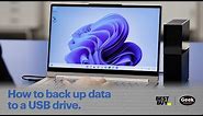 Tech Tips: How to back up data to a USB drive.