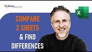 How to Compare Two Excel Sheets and Find Differences