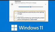 How to Turn Off Auto Brightness on Windows 11 | Disable Change Brightness Automatically