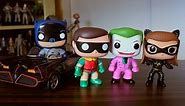Funko Pop classic TV Batman Robin Joker Catwoman & Batmobile review