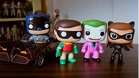 Funko Pop classic TV Batman Robin Joker Catwoman & Batmobile review