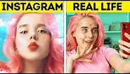 INSTAGRAM VS. REAL LIFE || Funny Situations You Can Relate To