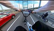 Riding BMX At A NYC Rideout