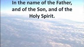 In the Name of the Father, Son and Holy Spirit - Trinity