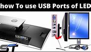 How to Enable Monitor USB Ports LED USB Ports Dell LED port how to use USB ports LCD 2007fpb