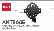 RCA ANT860E Amplified Multi-Directional Outdoor Antenna