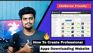 How To Create Professional App Downloading Website | APK Download Website like Playstore APKpure