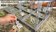 ¿Cómo se construye una casa en América Latina? Cimentación de una casa paso a paso /Miniature House