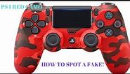 LIMITED EDITION SONY PS4 RED CAMOUFLAGE controller unboxing SPOT THE FAKES****GIVEAWAY*****