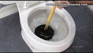 How to Fix a Toilet - Unclogging a Toilet - Plunger