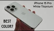 iPhone 15 Pro White Titanium color hands on!