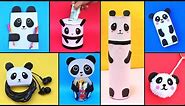 7 DIY Fun & Cute Panda 🐼 School Supplies| Best out of Waste| Panda Crafts| Back to School Crafts