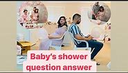 Baby shower question answer/ fun game for baby shower/ questions for mom-to-be and dad-to-be #baby