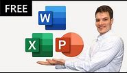 How to get Word, Excel & PowerPoint for FREE -- using the new Office app that comes with Windows 10!