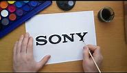 How to draw the Sony logo (Logo drawing)