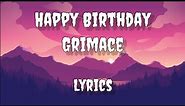 GRIMACE - Original Song By CG5 |Happy birthday Grimace| (lyrics). #song #viral #grimaceshake