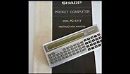 Vintage Calculator Sharp PC-1211 Pocket Computer Programmable Japan