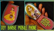 DIY | Barbie Cell Phone/Mobile Making at Home with Cardboard/Paper Craft|Origami Mobile Toy For Kids
