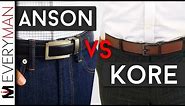 ANSON BELTS vs KORE ESSENTIALS | Which Belts are Best? Ratchet Belt Comparison Honest Reviews