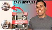How to Install a Doorknob and Deadbolt in 10 minutes - Kwikset Lock Install with Smart Key