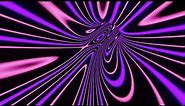 Abstract Background Video 4k VJ LOOP NEON Pink Purple Metallic Tunnel Calming Screensaver