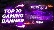 Top 10 Youtube Gaming Banners Pack | PSD Templates