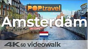 Walking in AMSTERDAM / Netherlands 🇳🇱- 4K 60fps (UHD)