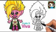 How to Draw Viva | Trolls Band Together