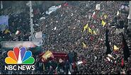Hundreds Of Thousands Gather In Tehran For Qassem Soleimani’s Funeral | NBC News