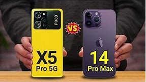 Xiaomi POCO X5 Pro 5G vs iPhone 14 Pro Max 🍎 APPLE VERSUS