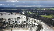 Bridgnorth, Shropshire: The River Severn in flood