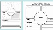 Biography Template: Let Me Tell You About... for K-2nd Grade