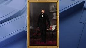 Life-size painting of President Abraham Lincoln on display at National Portrait Gallery