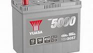 BATTERIE YUASA YBX5057 SILVER 12V 50Ah 450A - Batteries Auto, Voitures, 4x4, Véhicules Start & Stop Auto - BatterySet