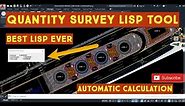 How to calculate (Square m, Perimeter, Linear meter) at a same time with this quantity survey lisp..
