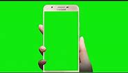 Green Screen Samsung Mobile Phone Clipart Frame Png - Samsung Mobile Hand Png
