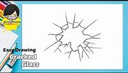 Easy Drawing Cracked Glass