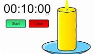 10 minutes candle timer