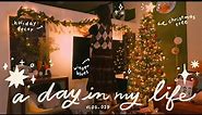 a day in my life // getting ready for the holidays, comfort meals, & trimming the christmas tree