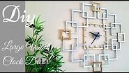 Diy Large Wall Clock Decor| Wall Decorating Idea.